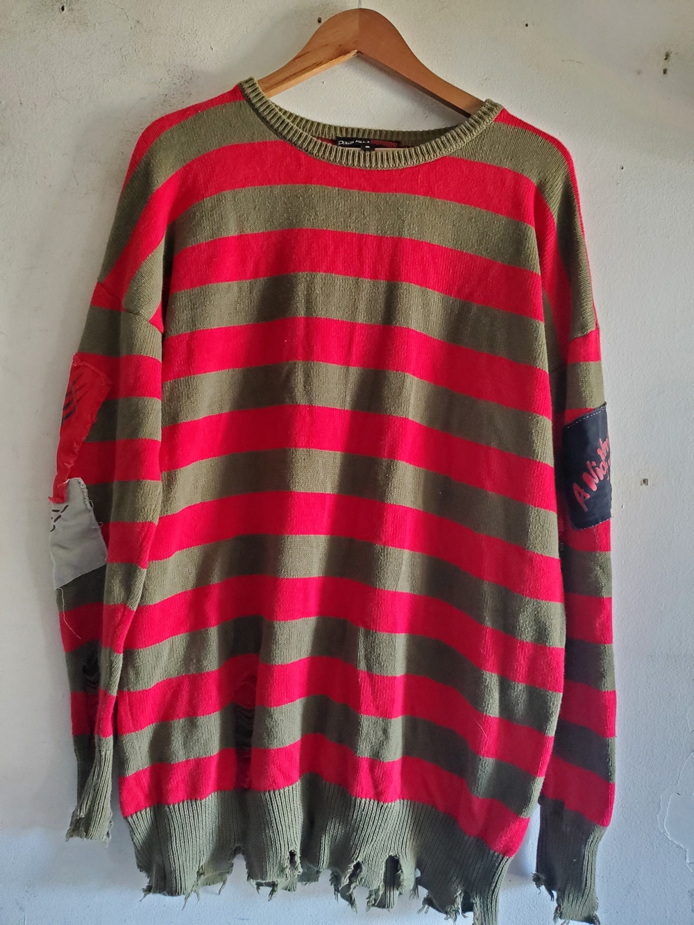Dolls Kill  X Horror Total Slasher Oversized  Sweater Dress Size Small